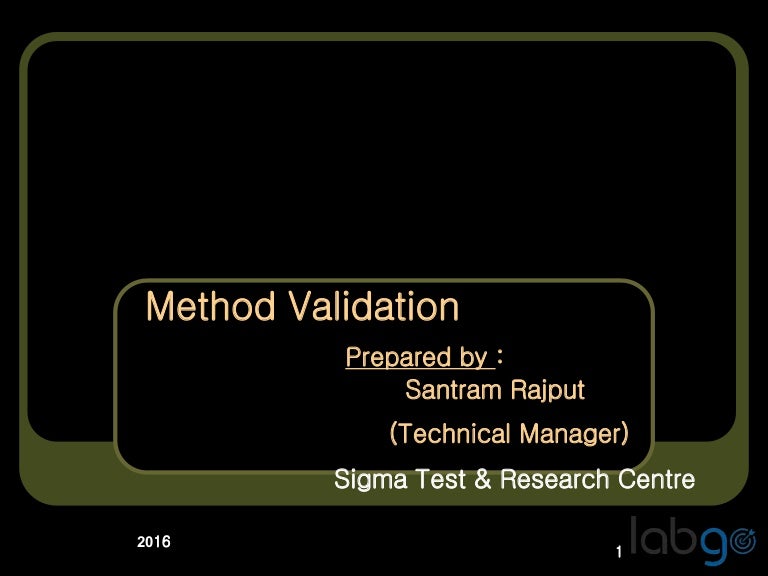 Method Validation ICH /USP Validation, Linearity and Repeatability