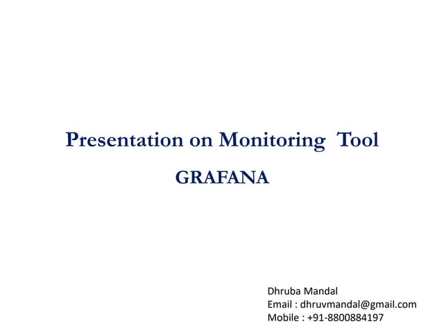 Cloud Monitoring  tool Grafana 