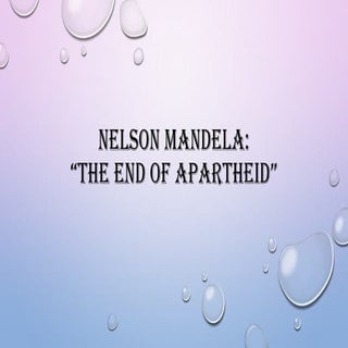Presentation on nelson mandela