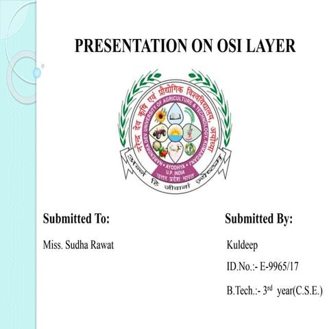 Presentation on osi layer