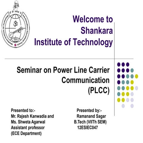 Presentation on power line career communication by ramanand sagar
