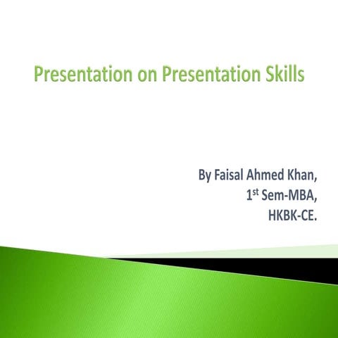 Presentation Skills