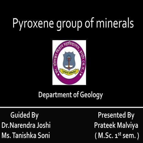 PYROXENE MINERAL GROUP