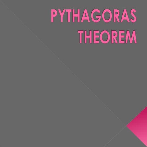 Pythagoras Theorem