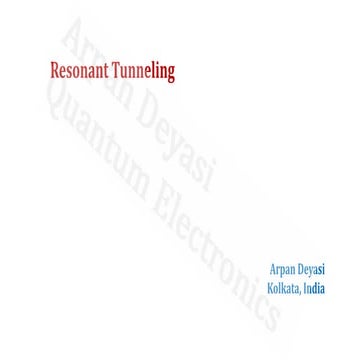 Resonant Tunneling