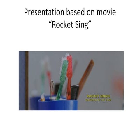 Presentation based on movie "rocket sing"