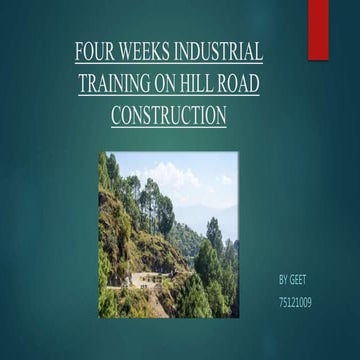 Hill road construction