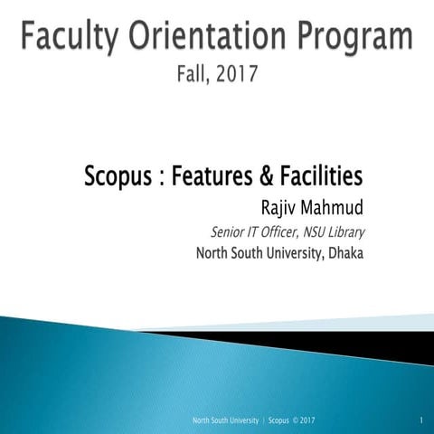 Presentation on Scopus