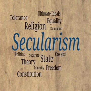 Presentation on Secularism.pdf.ncertbasedchapter. | PDF