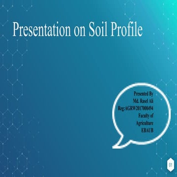 Presentation on soil profile