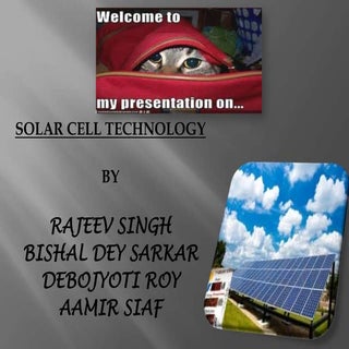 Presentation on solar cell