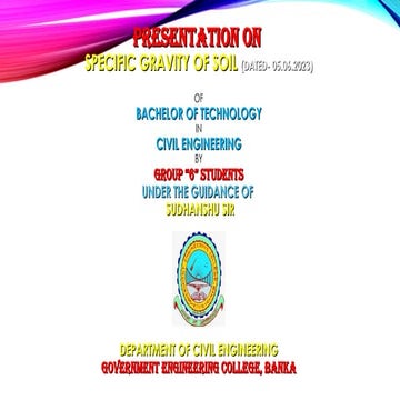 Presentation on specific gravity of soil.ppt