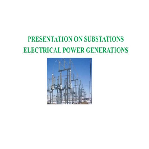 Presentation on substations