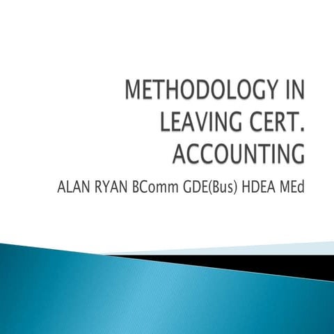 Presentation on suspense and cash flow for bstai conference