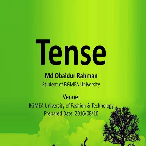 Presentation on Tense