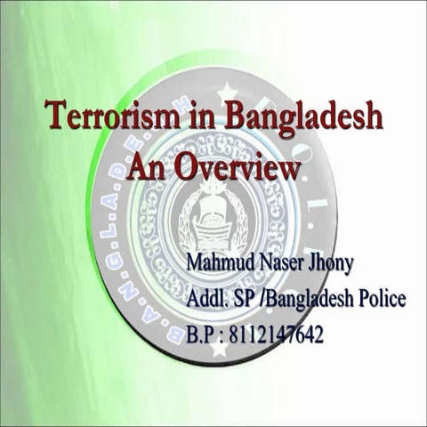 Terrorism in Bangladesh An Overview  