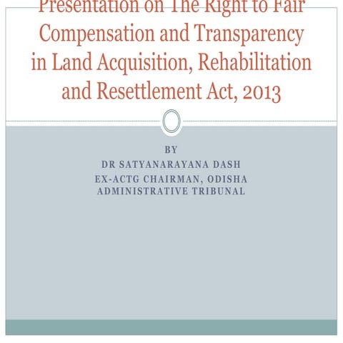 Presentation on the right to fair compensation and