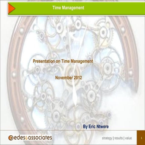 Presentation on time management