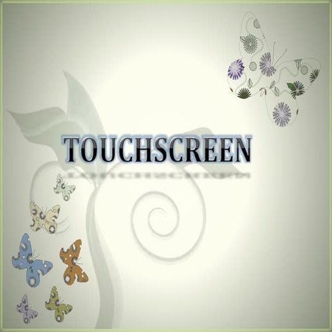 Presentation on touchscreen