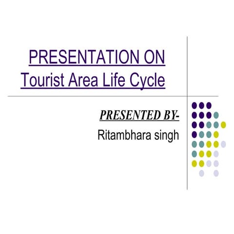 Presentation on tourist area life cycle