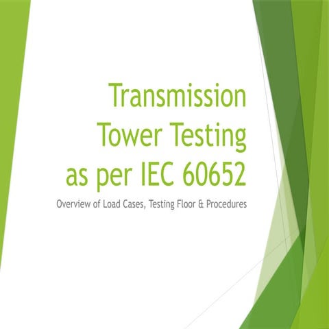 Presentation on Tower Testing on Transmission Lines.pptx