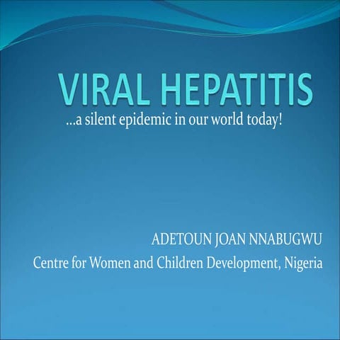 Hepatitis B slideshare powerpoint presentation | PPTX