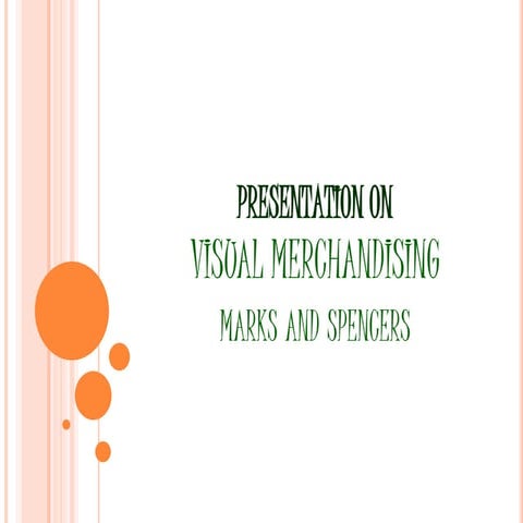 visual merchandising of marks & Spencers