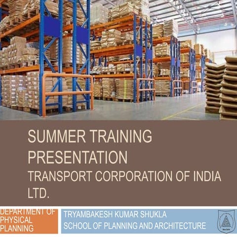 Presentation on warehousing and logistics hub  mumbai
