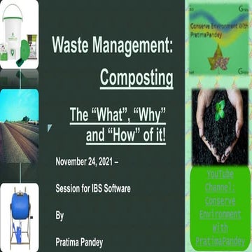 Composting for Wet Waste Management_IBS Software Session 