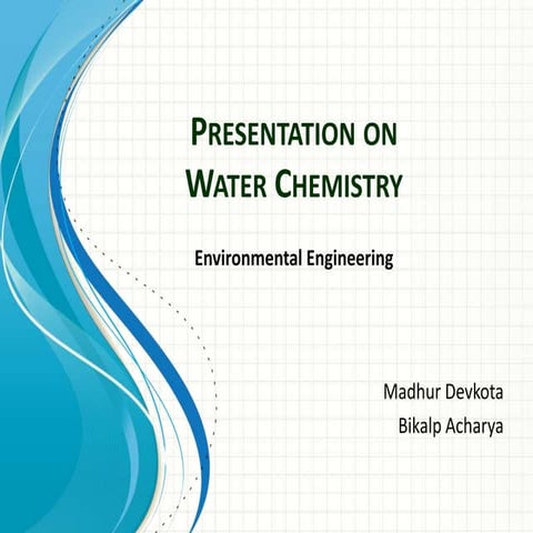 Presentation on water testing