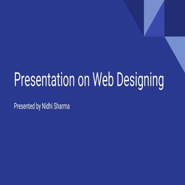 Introduction to HTML | PDF
