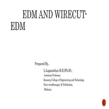 Presentation on wire edm