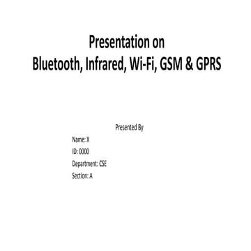 Presentation on Wireless devices