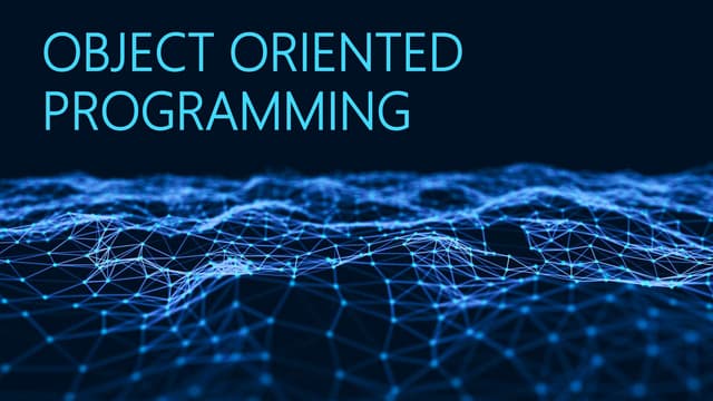 object oriented programming(oops)