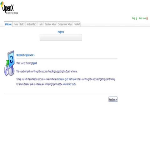 Open X installation step by step