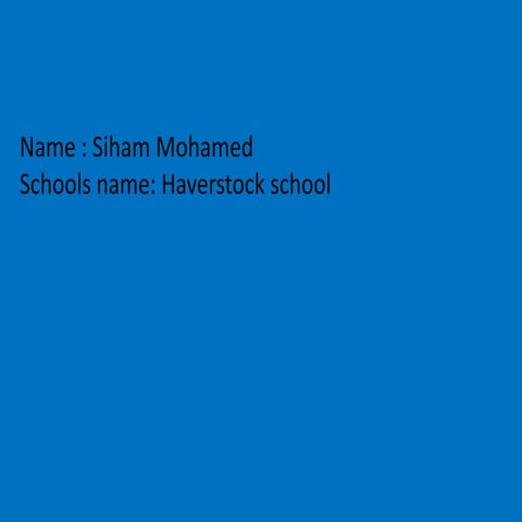 Presentation outline