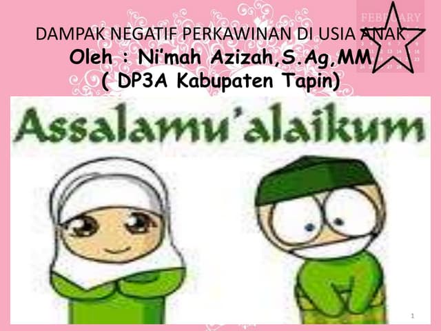 Dampak Negatif Perkawinan Di Usia Anak