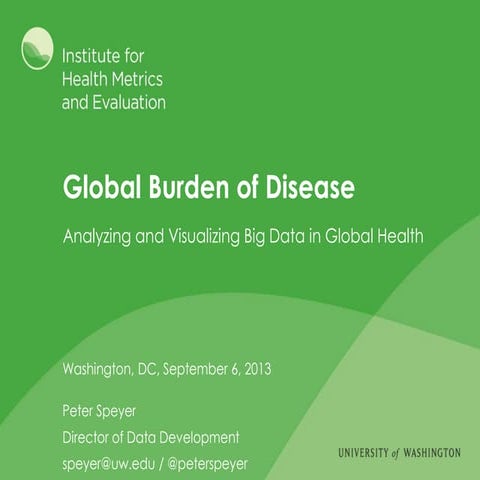 Global Burden of Disease: Analyzing and visualizing big data in global health