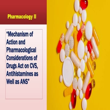 Anti-arrhythmic drugs and calcium channel blockers | PPTX