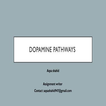Dopamine  Pathways  psychopharmacology ppt