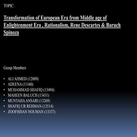 Presentation on Rationalism Theory of Education | PPTX