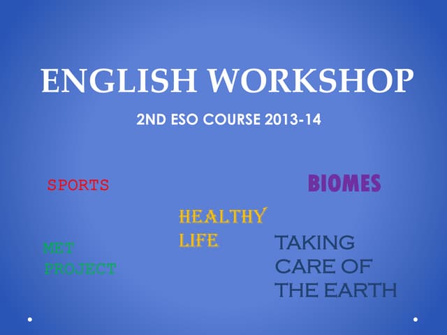 Presentation photos 2º ESO 2013-14