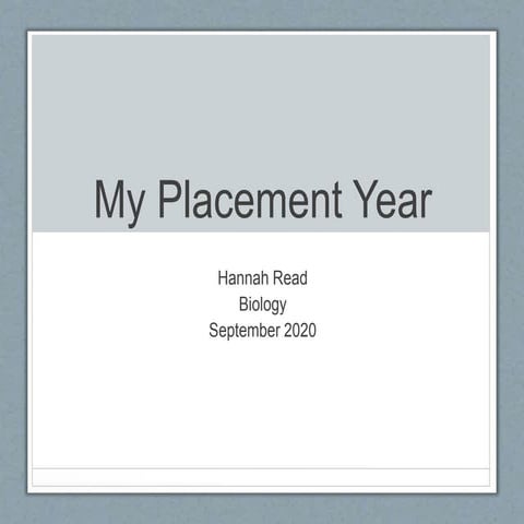 Presentation placement