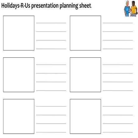 British or European 5 (Presentation planning sheet)