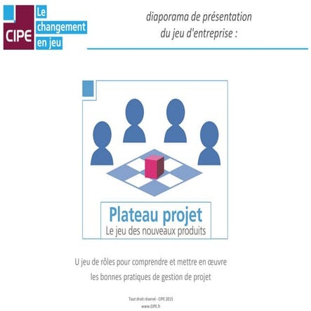jeu gestion projet 