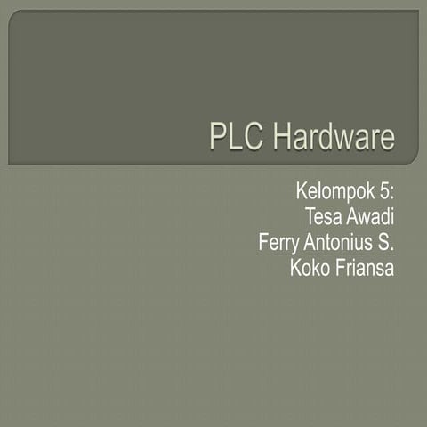 PLC Hardware