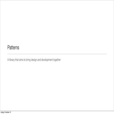 Presentation plone conference 2012