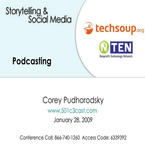 Storytelling & Social Media: Podcasting 