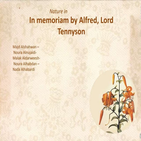 In memoriam by Alfred, Lord Tennyson   
