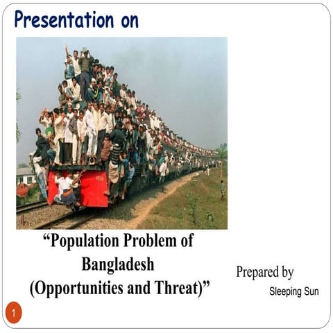 Presentation  population Problem in Bangladesh